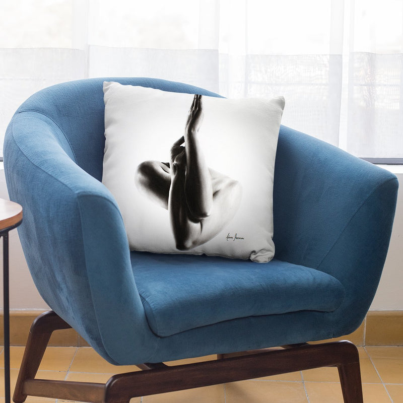 Nude Woman Charcoal Study 47 Throw Pillow By Ashvin Harrison