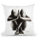 Nude Woman Charcoal Study 48 Throw Pillow By Ashvin Harrison