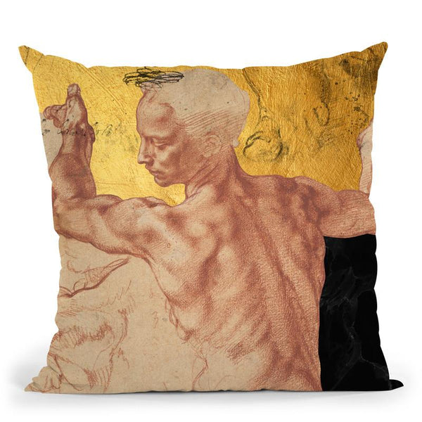 Masterpieces Remix Michelangelo I Throw Pillow By Alexandre Venancio