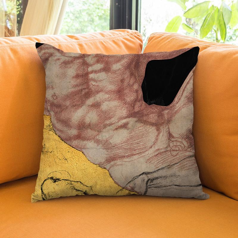 Masterpieces Remix Michelangelo Ii Throw Pillow By Alexandre Venancio