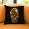 Skull Lv Throw Pillow By Alexandre Venancio