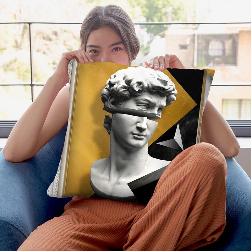 Dm Michelangelo Throw Pillow By Alexandre Venancio