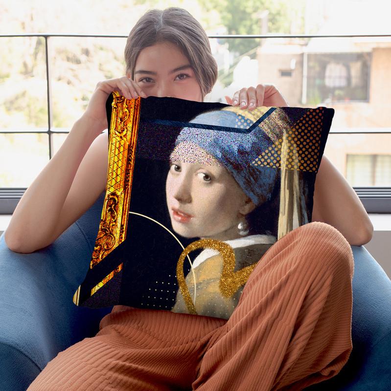 Dm Vermeer Throw Pillow By Alexandre Venancio