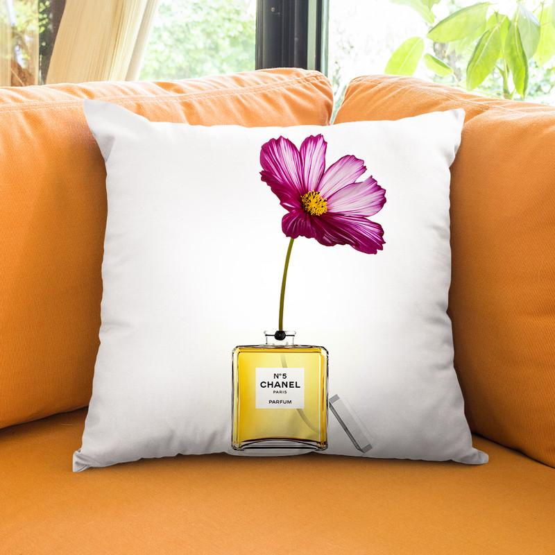 Fashion Perfume Flower Throw Pillow By Alexandre Venancio