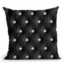 Fashion Chesterfield With Diamond Black Throw Pillow By Alexandre Venancio