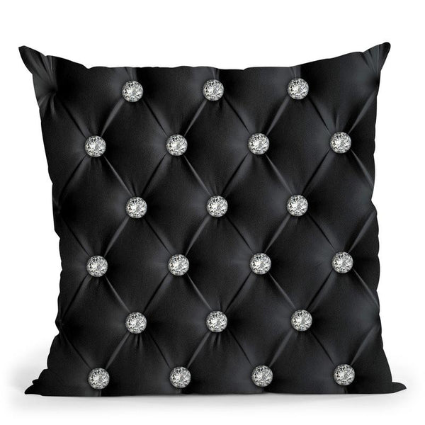 Fashion Chesterfield With Diamond Black Throw Pillow By Alexandre Venancio