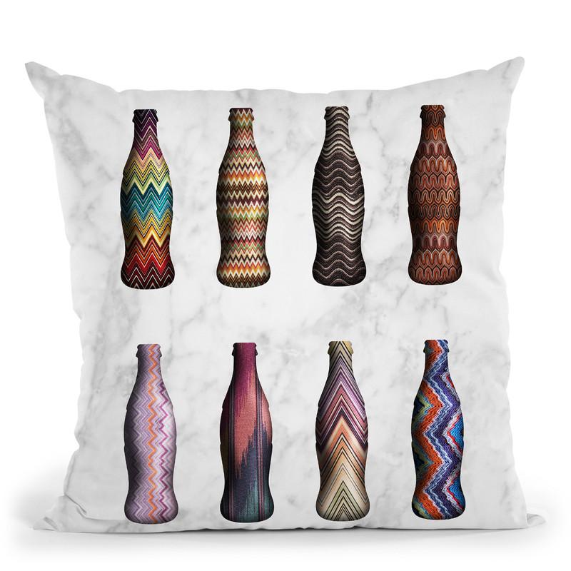 Fashion Coke Missoni Throw Pillow By Alexandre Venancio