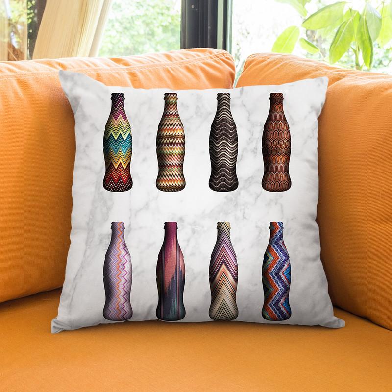 Fashion Coke Missoni Throw Pillow By Alexandre Venancio