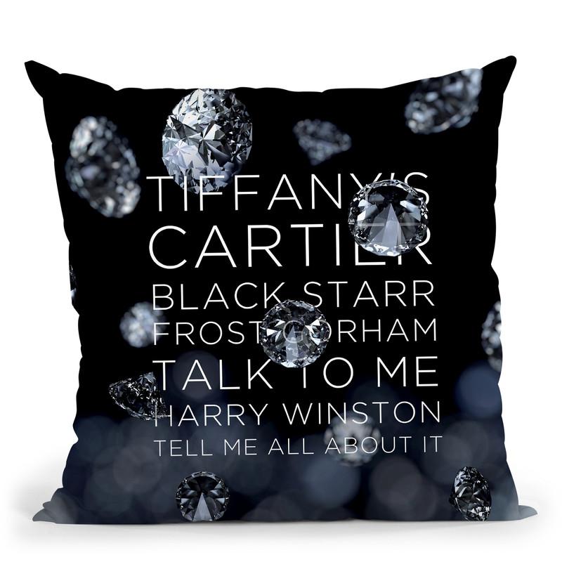 Fashion Diamonds Best Friends Throw Pillow By Alexandre Venancio