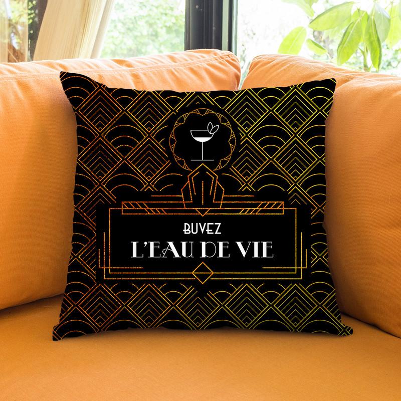 Fashion Art Deco Buvez Throw Pillow By Alexandre Venancio