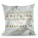 Fashion Art Deco Edithhead Throw Pillow By Alexandre Venancio
