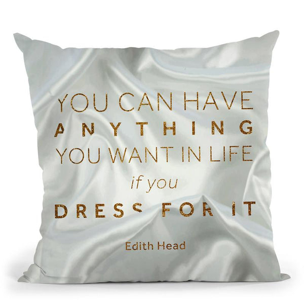 Fashion Art Deco Edithhead Throw Pillow By Alexandre Venancio