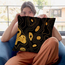 Fashion Golden Pattern Throw Pillow By Alexandre Venancio