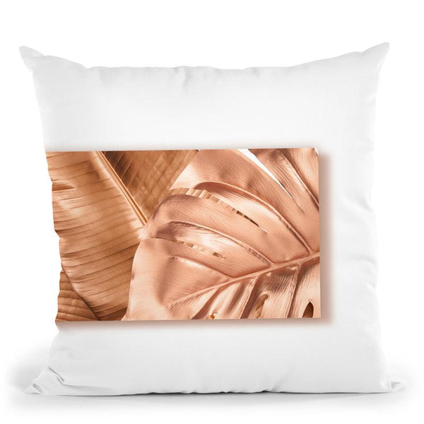 Fashion Lv Tropical Rose Leaves Ii Throw Pillow By Alexandre Venancio