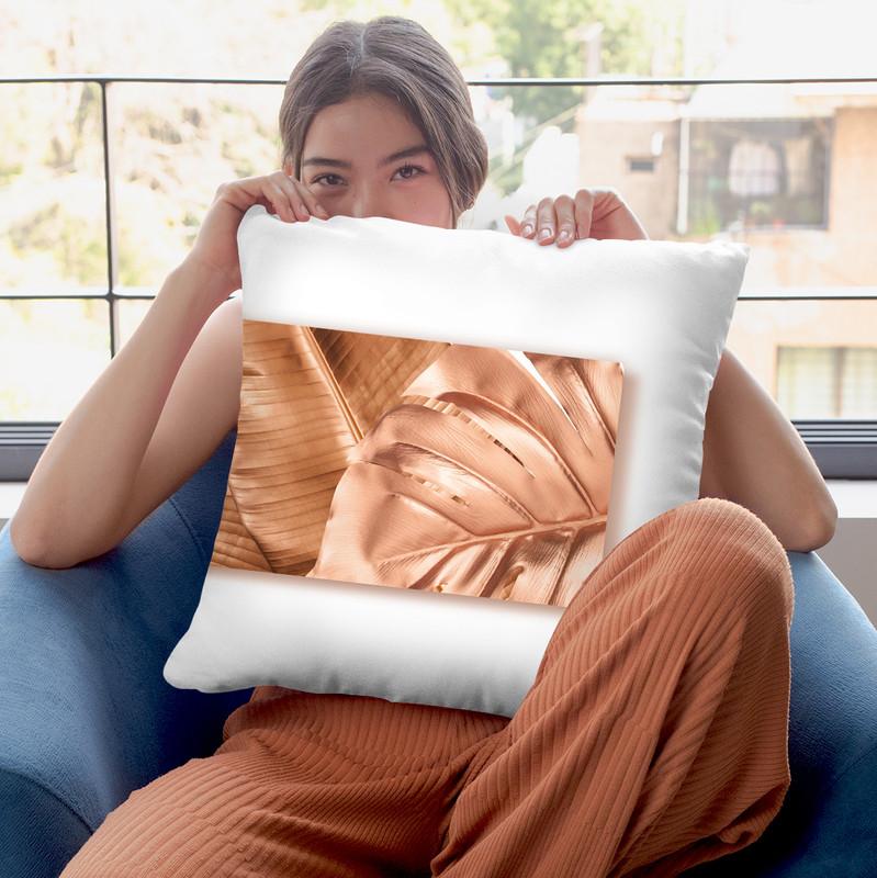 Fashion Lv Tropical Rose Leaves Ii Throw Pillow By Alexandre Venancio
