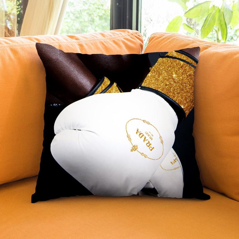 Fashion Prada Boxing Throw Pillow By Alexandre Venancio