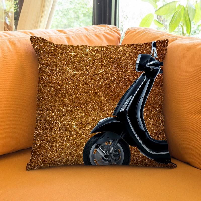 Fashion Vespa Versace I Throw Pillow By Alexandre Venancio