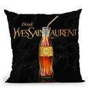 Fashion Coke Ysl Throw Pillow By Alexandre Venancio