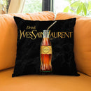 Fashion Coke Ysl Throw Pillow By Alexandre Venancio