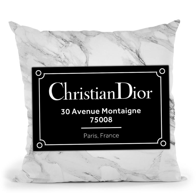 Fashion Street Sign Dior Throw Pillow By Alexandre Venancio