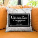 Fashion Street Sign Dior Throw Pillow By Alexandre Venancio