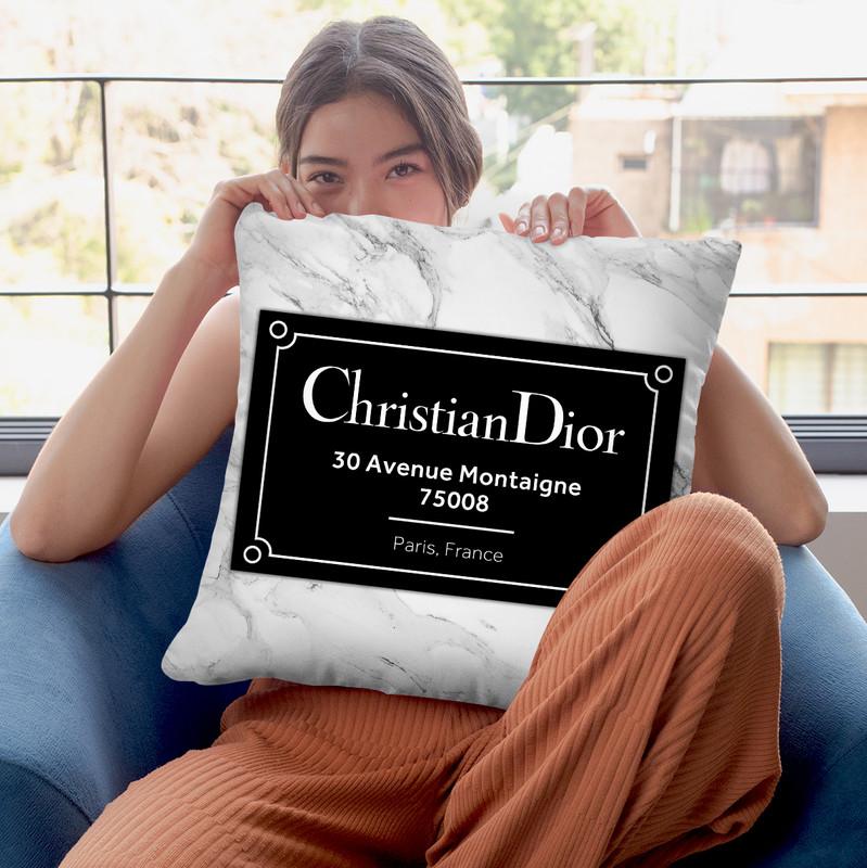 Fashion Street Sign Dior Throw Pillow By Alexandre Venancio