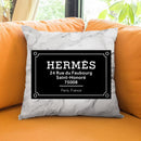 Fashion Street Sign Hermes Throw Pillow By Alexandre Venancio