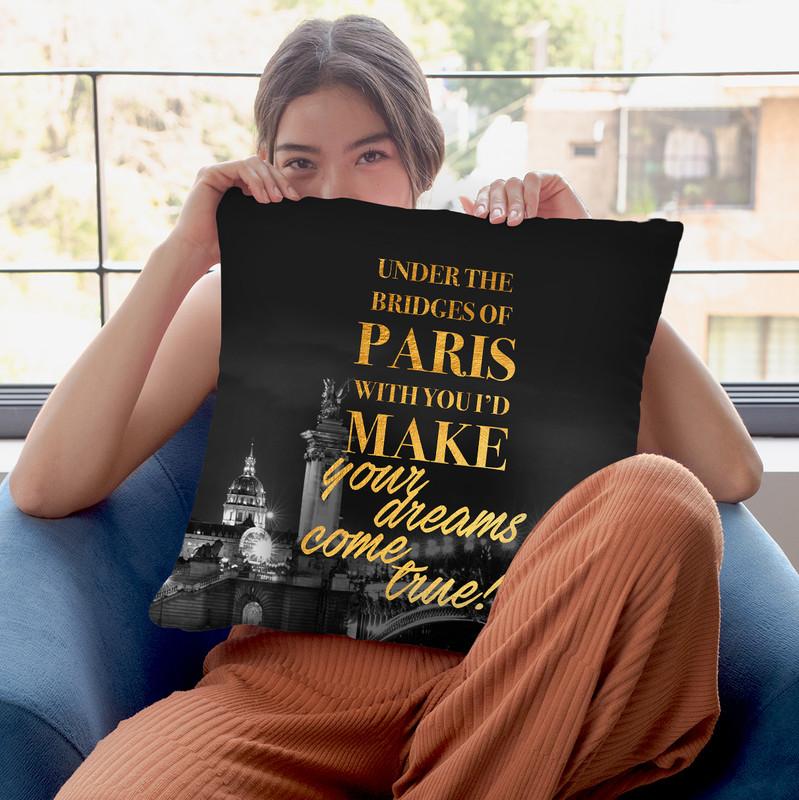 Fashion Under The Bridges Of Paris Throw Pillow By Alexandre Venancio