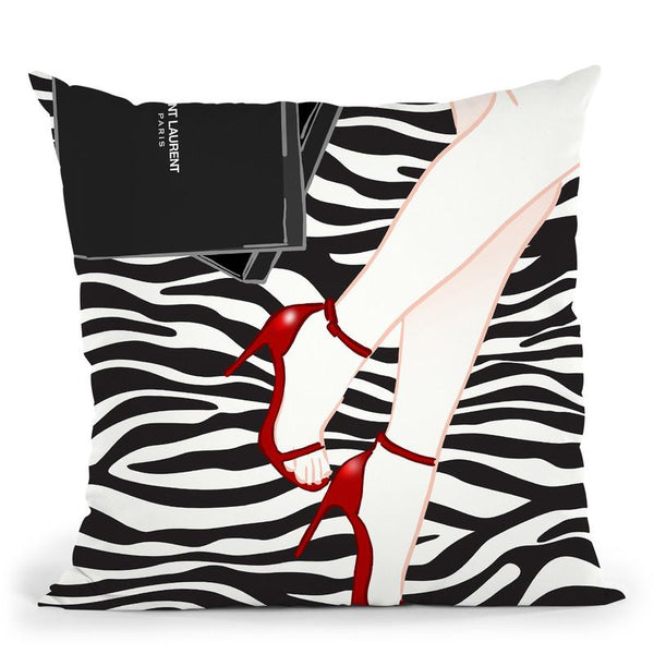 Fashion Ysl Throw Pillow By Alexandre Venancio