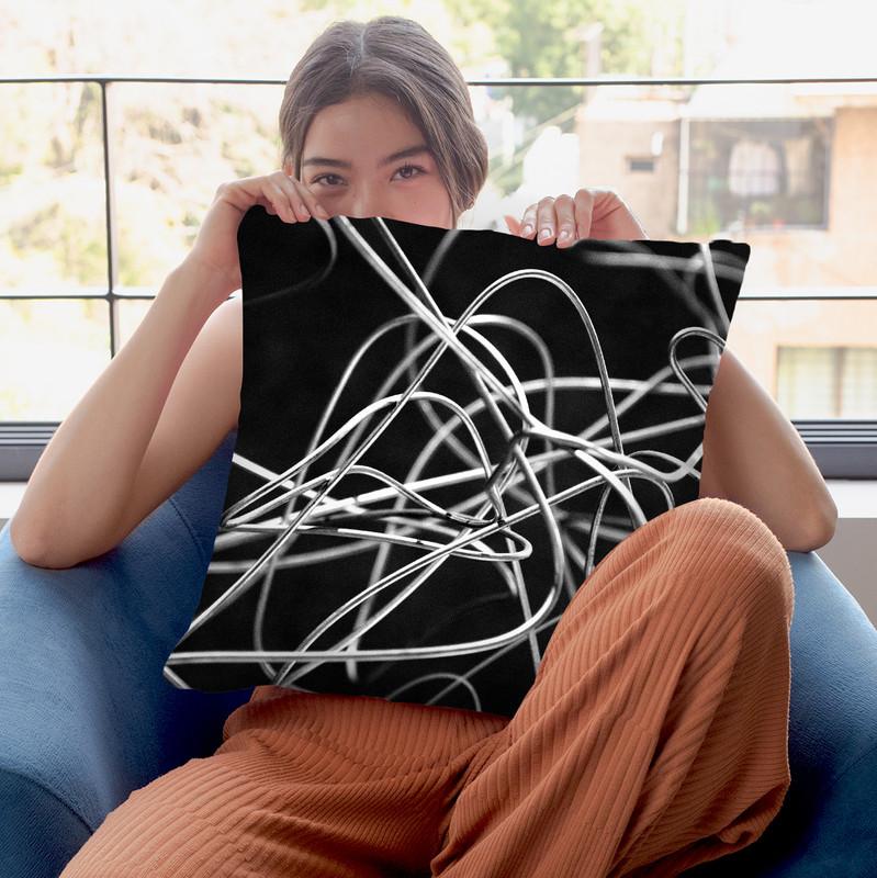 Fashion Maxxi Wires Ii Throw Pillow By Alexandre Venancio
