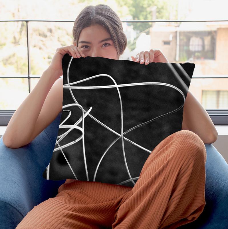 Fashion Maxxi Wires Iii Throw Pillow By Alexandre Venancio