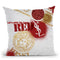 Fashion Stencil Red Throw Pillow By Alexandre Venancio