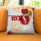 Fashion Stencil Red Throw Pillow By Alexandre Venancio