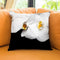 Flowers In Black Background I Throw Pillow By Alexandre Venancio