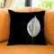 Flowers In Black Background Iii Throw Pillow By Alexandre Venancio