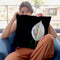 Flowers In Black Background Iii Throw Pillow By Alexandre Venancio