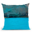 Greece Blue Sea Pair I Throw Pillow By Alexandre Venancio