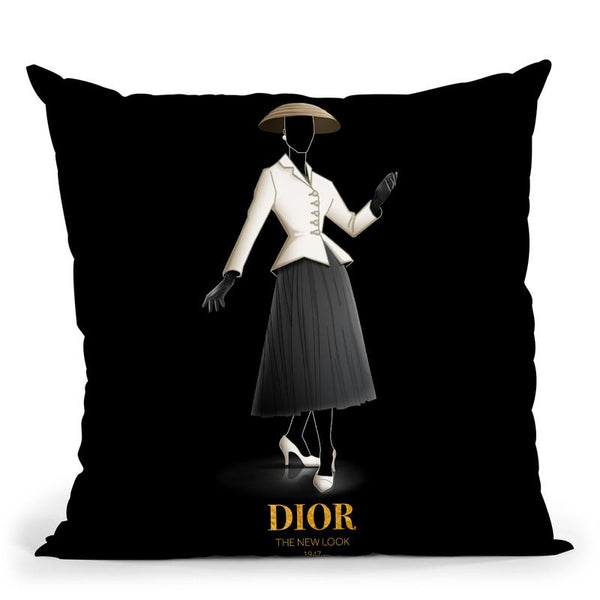 Iconicdresses Dior I Throw Pillow By Alexandre Venancio
