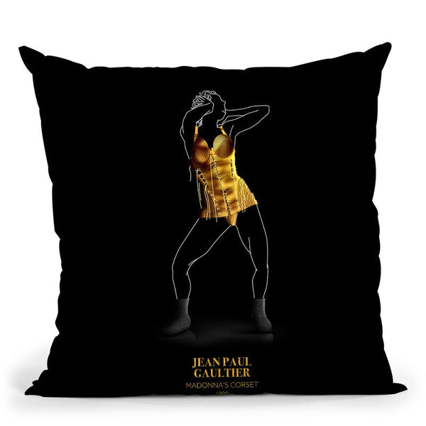Iconic Dresses Jeanpaulgaultier I Throw Pillow By Alexandre Venancio