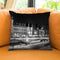 Paris In Black And White Composition Conciergerie Throw Pillow By Alexandre Venancio