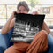Paris In Black And White Composition Conciergerie Throw Pillow By Alexandre Venancio