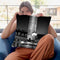 Paris In Black And White Composition Place Vendome Iv Throw Pillow By Alexandre Venancio