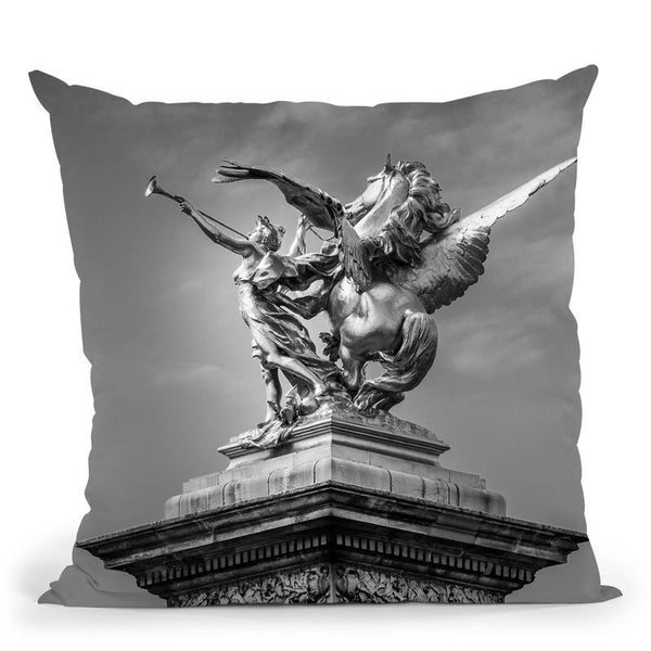Parisin Black And White Composition Ii Throw Pillow By Alexandre Venancio