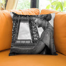 Paris In Black And White Composition Iv Throw Pillow By Alexandre Venancio