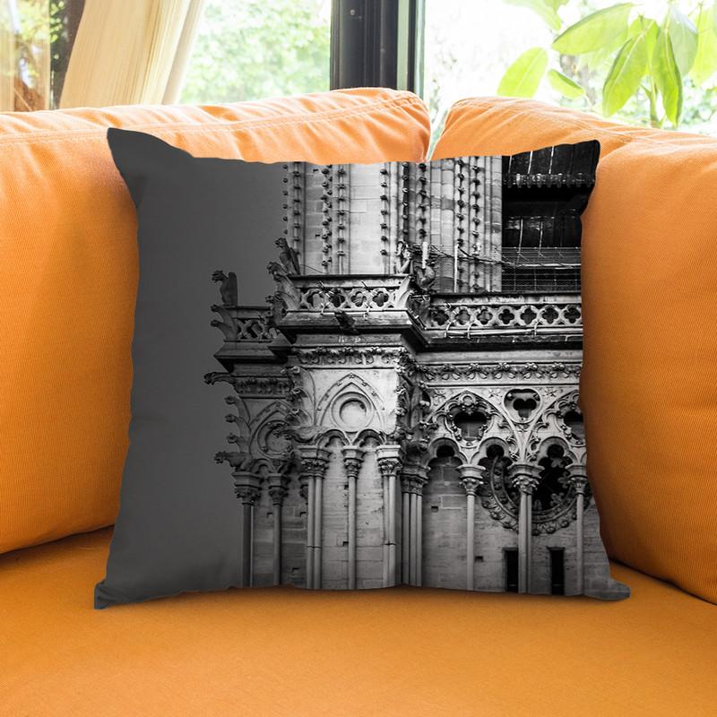 Paris In Black And White Composition V Throw Pillow By Alexandre Venancio