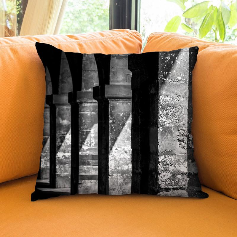 Paris In Black And White Composition Vii Throw Pillow By Alexandre Venancio