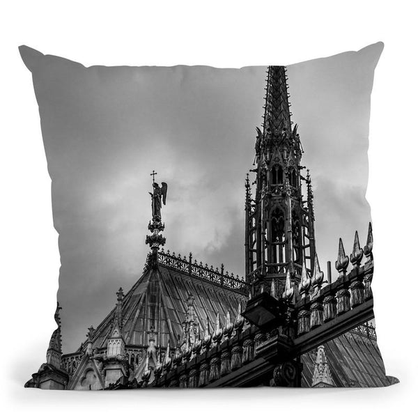 Paris In Black And White Composition Viii Throw Pillow By Alexandre Venancio