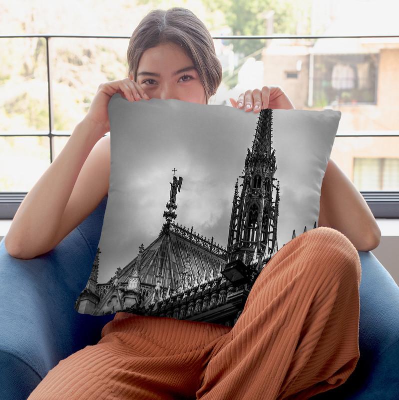 Paris In Black And White Composition Viii Throw Pillow By Alexandre Venancio