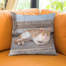 Santorini Composition Iii Throw Pillow By Alexandre Venancio