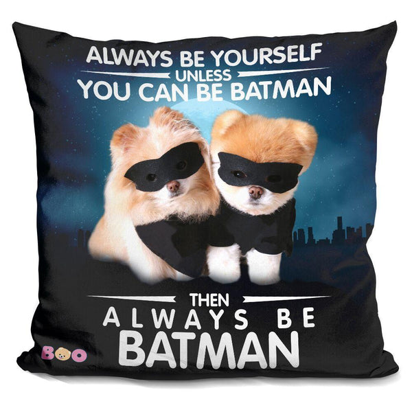 Boo Batman Throw Pillow